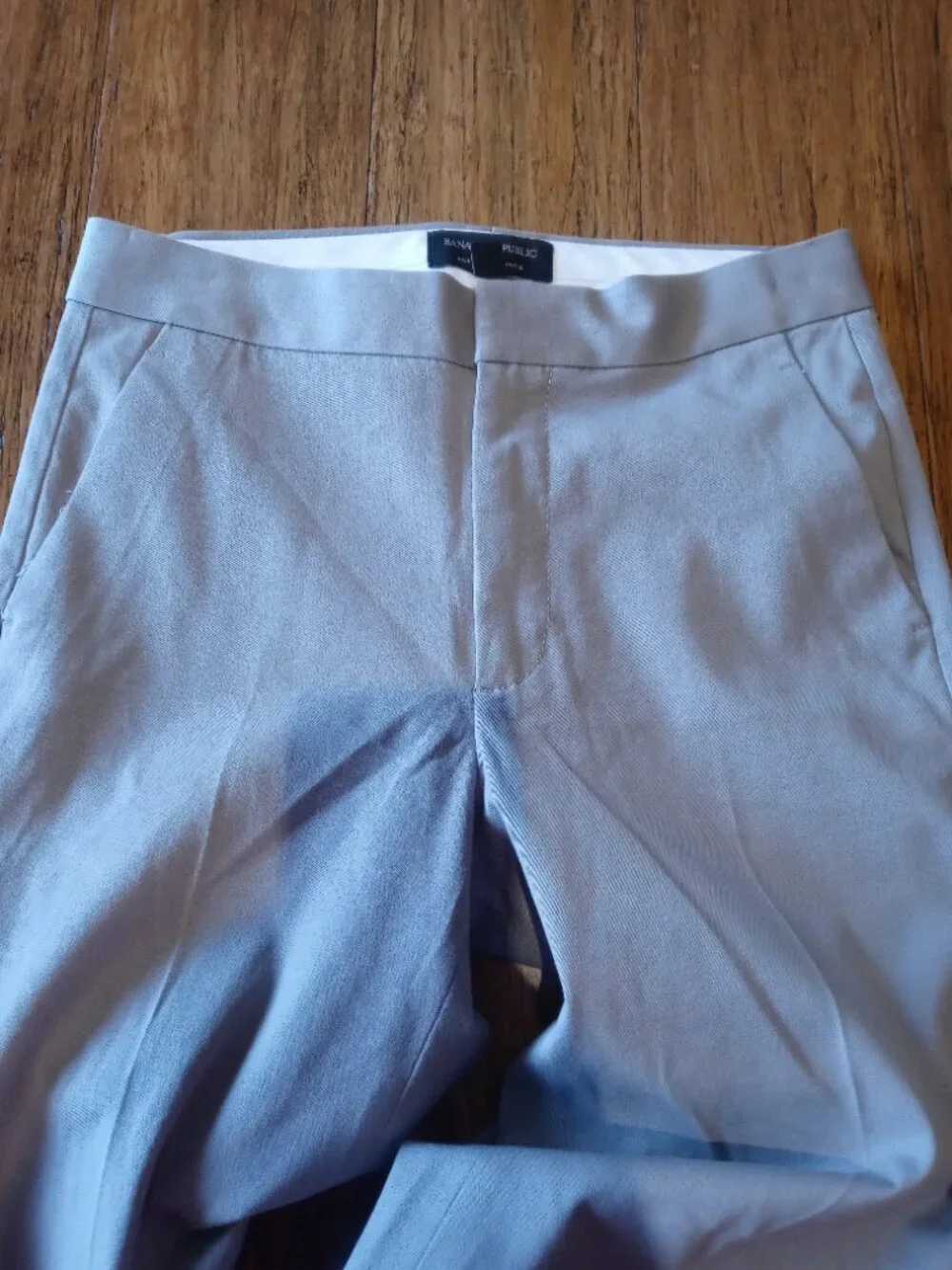 BANANA REPUBLIC FACTORY high rise slim ankle pants in gray (sz0)